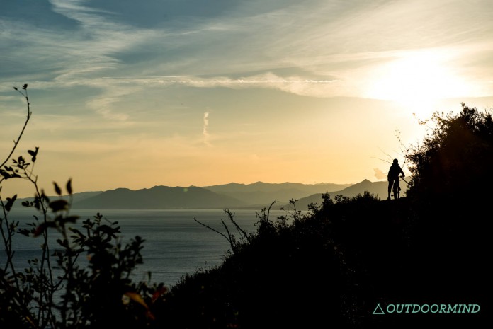 Sonnenuntergang auf den Trails in Finale Ligure Sonnenuntergang auf den Trails in Finale Ligure