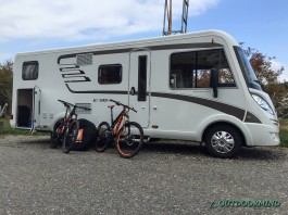 Outdoormind Bike Safari Spanien Ready to go mit Bikes und dem Hymermobil