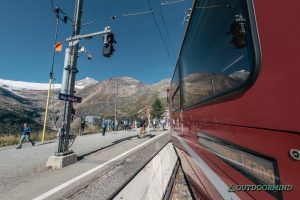 Alp Grüm mit dem Bernina Express
