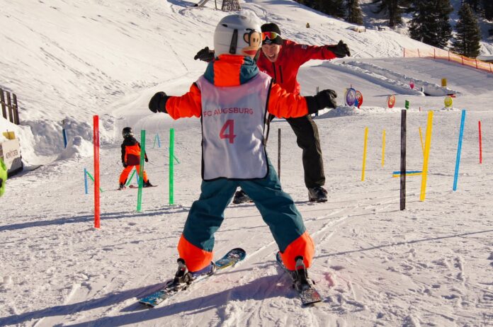 Gut ausgerüstet im Skikurs im Pitztal
