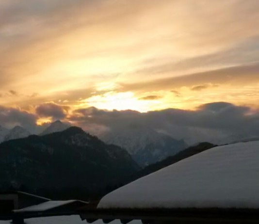 Night Testevent Sonnenuntergang am Tegelberg in Schwangau